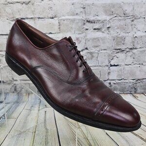 Allen Edmonds Park Avenue 5795 Merlot Leather Cap Toe Oxford Shoes Mens 14 C